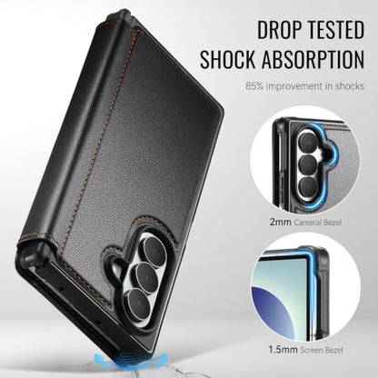 for Samsung Galaxy Z Fold 8 Ultra - Case Wallet Slim, Black - color: Black, size: Samsung Galaxy Z Fold 8 Ultra