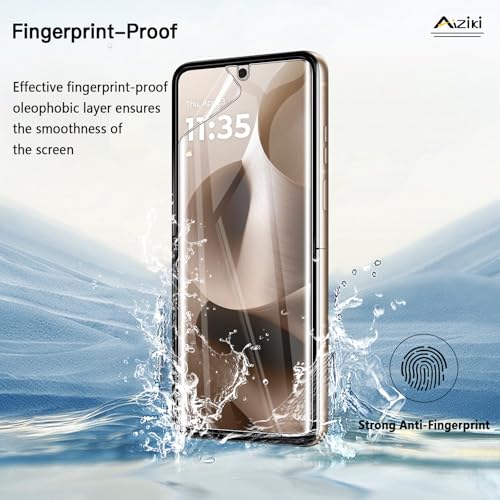 Hydrogel film for Motorola Razr Ultra 2025/2026 Screen Protector, Flexible TPU, [2 Main Screen +2 Front Screen], Bubble Free Screen Protector for Moto Razr Ultra 2025, Clear - size: Moto Razr Ultra