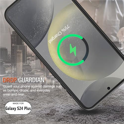 Battery Case for Galaxy S24 Plus, Upgraded 12000mAh Portable Protective Wireless Charging Case Compatible with Galaxy S24 Plus 5G (6.7 inch) Rechargeable Extended Battery Pack Charger Case (Black) - size: Galaxy S24 Plus -12000mAh