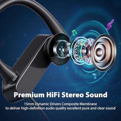 APETOO USB C Headphones Earbuds with Earhook Mic & Volume Control Black - color: Black