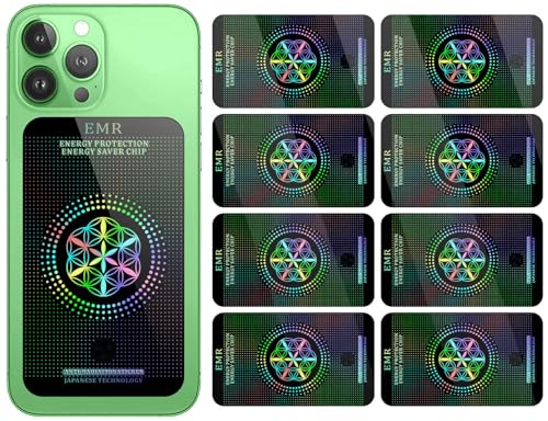 Stickers for Cell Phones/Laptops/Tablets/Devices/Household Equipment - 4.2 x 2.4 x 0.015 inches-Large Area Protection-Applies to Everyone - [Reusable] - (8 Pack) - color: Black 8p