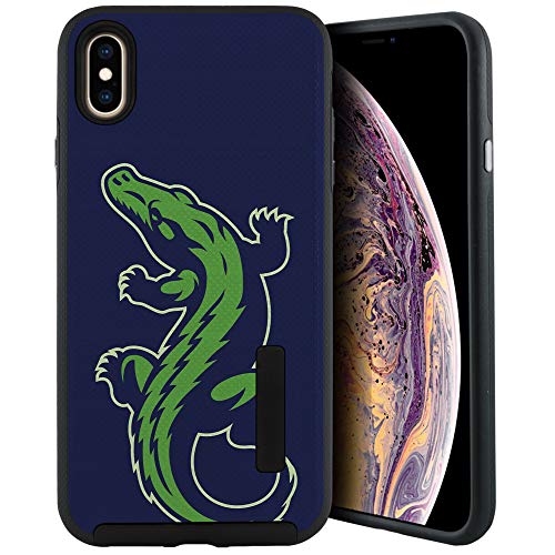 CasesOnDeck Case Compatible with [Apple iPhone X | iPhone Xs][Grip Tactical] iPhone Xs Hybrid Bump and Drop Protection Case Slim Fit Dual Layer Cover (Gator) - color: Gator
