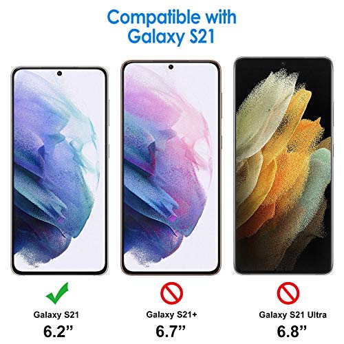 JETech TPU Screen Protector for Samsung Galaxy S21, 2-Pack - size: Galaxy S21