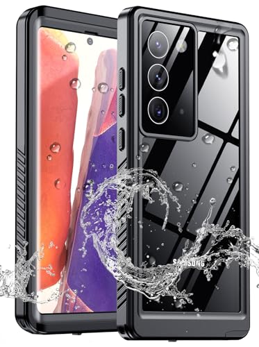 xiwxi for Samsung Galaxy Note 20 Case Waterproof,[IPX8 Underwater Case][Full Body Shockproof & Military Dropproof] Clear Sound Quality Built-in Screen Protector for Samsung Note 20 6.7 inch-Black - size: For Samsung Note 20-6.7"