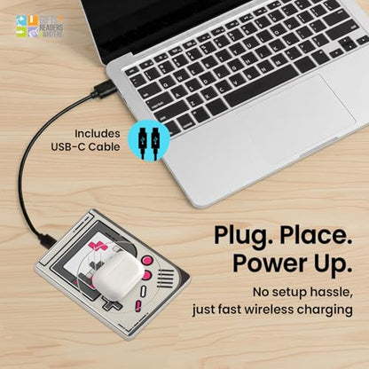 Thinking Gifts 15W Magnetic Wireless Charger, Charging Pad - Game Boy - color: Gameboy