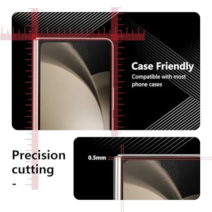 For Samsung Galaxy Z Fold 5, 2 Inner Films, 2 Cover Glass, 2 Lens Guards - size: 6.20 inch