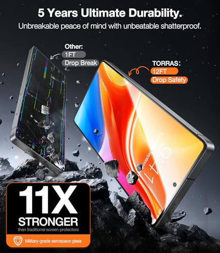 TORRAS for Samsung Galaxy S25 Ultra Privacy Screen Protector [Military-Grade 9H+ Aerospace Tempered Glass] [One-Pull Installation] Anti Spy Screen Protector Samsung Galaxy S25 Ultra 6.9″ (2 Pack) - size: Galaxy S25 Ultra（6.9 inch）