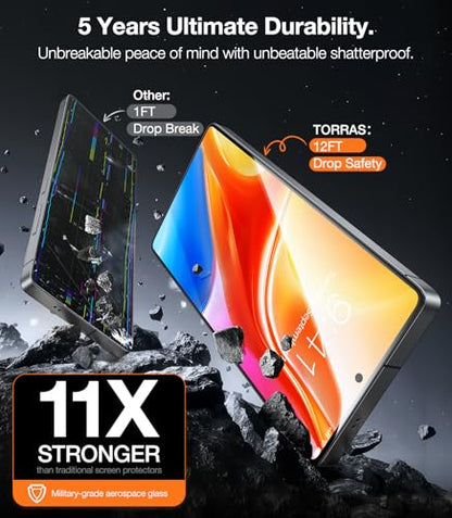 TORRAS for Samsung Galaxy S25 Ultra Privacy Screen Protector [Military-Grade 9H+ Aerospace Tempered Glass] [One-Pull Installation] Anti Spy Screen Protector Samsung Galaxy S25 Ultra 6.9″ (2 Pack) - size: Galaxy S25 Ultra（6.9 inch）