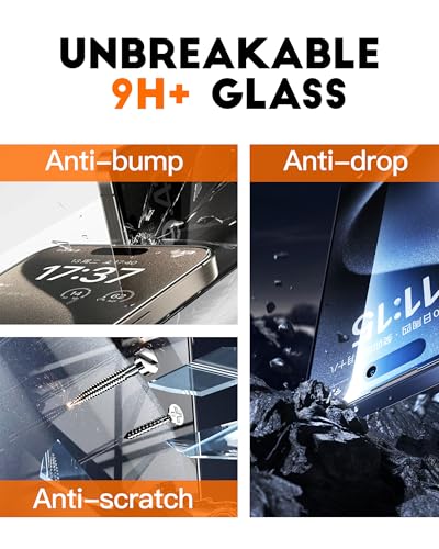 chubbycable HD Glass Screen Protector for iPhone 16 Pro Max, 2 Pack - size: 16 Pro Max