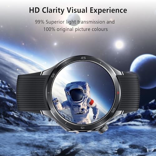 4-Pack Tempered Glass for OnePlus Watch 3 Watch Screen Protector, 9H Hardness HD Clear Anti-Scratch Tempered Glass Protection Film for OnePlus Watch 3, Bubble Free Anti Scratch - size: OnePlus Watch 3
