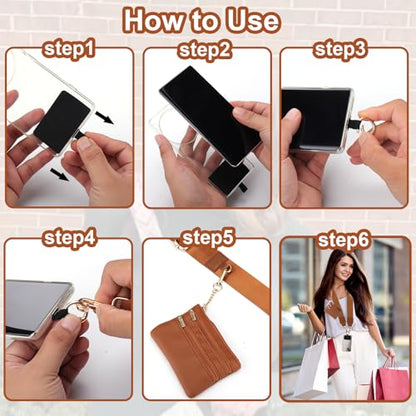 XANGNIER Clip and Go Strap for Phone with Wallet Crossbody,Multicolor 13 - color: Multicolor 13