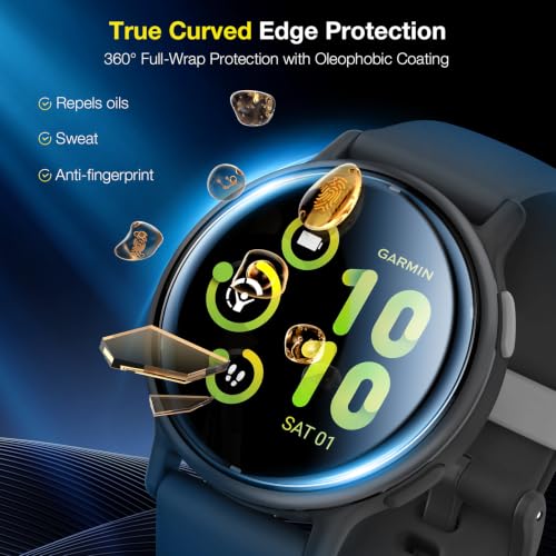 LK 6 Pack for Garmin Vivoactive 6 / Vivoactive 5 Screen Protector 42mm, TPU - size: 42mm