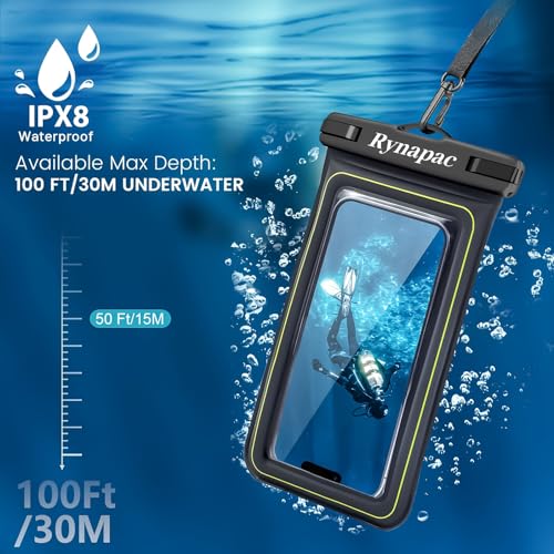 Waterproof Phone Pouch - 6 Colors Universal Touchscreen Waterproof Phone Bag for Swimming, Beach & Outdoor Use (Blue) - color: Blue
