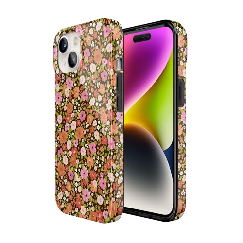 Casely iPhone 15 Plus Case | Rustic Roses | Boho Bouquet | Compatible with MagSafe | Classic Ultra Thin Design - color: Rustic Roses | Boho Bouquet