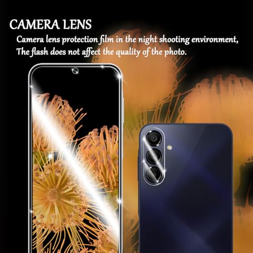 Galaxy S24 FE Tempered Glass Screen & Lens Protector 2+2 Pack HD Clear | [Ultrasonic Fingerprint Unlock] [Case Friendly] [Bubble-Free] - size: Galaxy S24 FE
