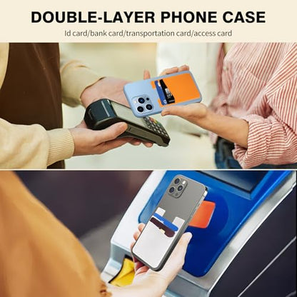 3 Pcs Card Holder for Back of Phone,Silicone Back Card Holder - color: 3PCS