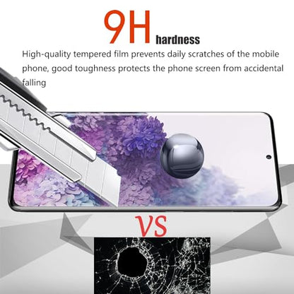 2+2 Pack Samsung Galaxy S20 Plus Screen Protector with Camera Lens Protector, [9H Tempered Glass] [Fingerprint Unlock Support] [3D Curved] Glass Screen Protector for S20 Plus (6.7") - size: (2+2)-Samsung Galaxy S20 Plus