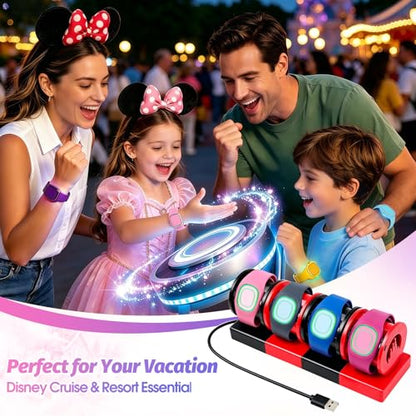 Modular Charging Stand for MagicBand+, Expandable 2-4 Slot Dock - color: 4-Slot Modular Pack