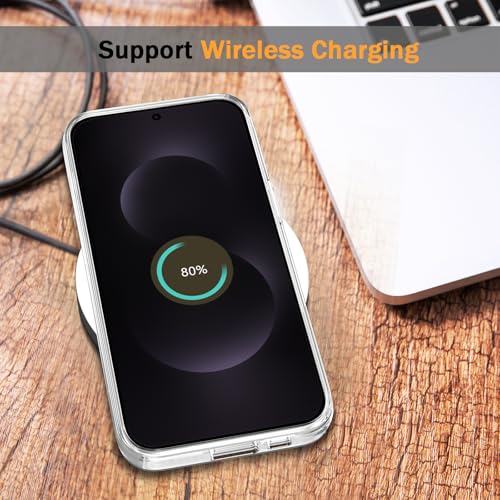 TENOC Phone Case for Samsung Galaxy S25 Edge, Clear Case Anti-Yellowing Protective Bumper Hard Back Cover - color: Clear Anti-Yellowing, size: S25 Edge