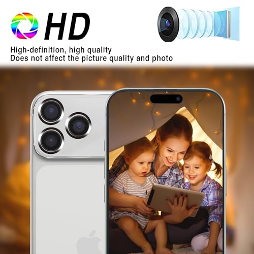 [3 Pack] Compatible with 6.9 inch iPhone 17 Pro Max Camera Lens Protector Tempered Glass,Does Not Affect Night Shots, HD Clear,[Case Friendly][Scratch-Resistant]