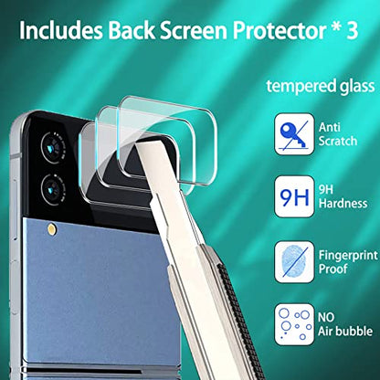 IMBZBK 9 in 1 for Samsung Galaxy Z Flip 4 5G Screen Protector - color: Z Flip 4-Transparent