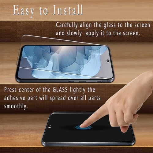 2 Pack Screen Protector for Samsung Galaxy A56 5G Tempered Glass - color: Clear-Galaxy A56 5G