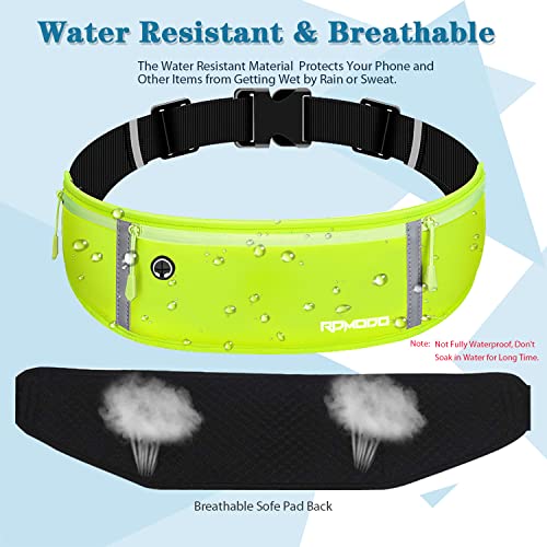 Running Belt for Women, Running Fanny Pack Water Resistant, Green - color: 13-Fluorescent Green
