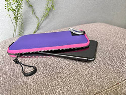 OneJoy Neoprene Cell Phone Pouch, Purple - color: PurpleRose