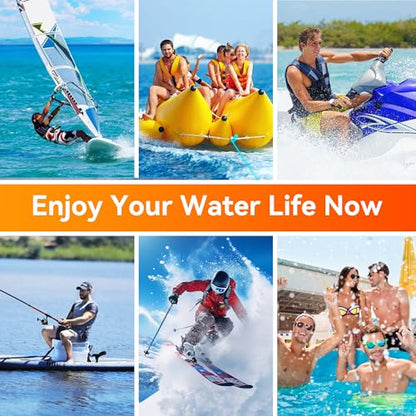 Waterproof Phone Pouch, IPX8 Floating Case up to 7.1" | Touchscreen TPU Window, 4-Chamber Airbag, Lanyard, for iPhone 17/16/15/14Pro Max, Samsung S24/25 Ultra, Beach, Cruise & Kayak - color: WHITE 1PACK