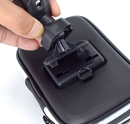 Touch Screen Bike Mount Waterproof Phone GPS Case Bicycle Handlebar Holder Bag for iPhone 16 Plus 15 14 13 Pro Max iPhone 16 Pro XR Samsung Galaxy A15 A35 S23 FE OnePlus Nord N200 Google Pixel 7 6