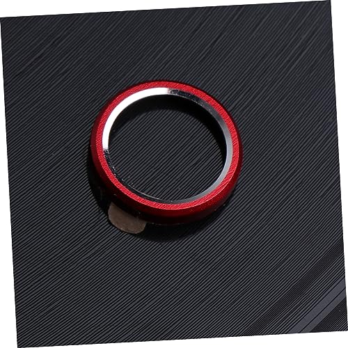 3pcs Metal Camera Lens Protector for Scratch Easy Application Compatible Coverage Lens Guard Circle - color: Red