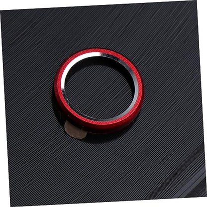 3pcs Metal Camera Lens Protector for Scratch Easy Application Compatible Coverage Lens Guard Circle - color: Red