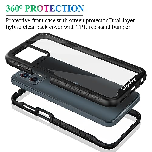 Compatible with Moto G 5G 2023 Case, Moto G Power 5G 2023 Case, Built in Screen Protector Full Body Shockproof Slim Fit Bumper Protective Phone Cover for Men Women-Black - size: Moto G 5G 2023