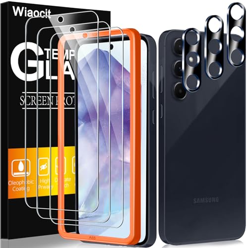 Wiaocit Tempered Glass Screen Protector for Samsung Galaxy A55 5G