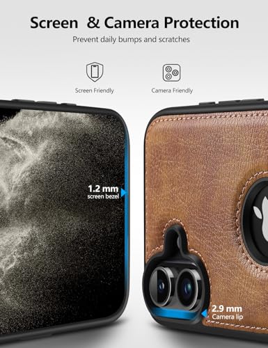 WTCASE Magnetic for iPhone 16 Plus Leather Case,Built-in Invisible Stand [Compatible with Magsafe] Protective Slim Kickstand Phone Cover Compatible with iPhone 16 Plus (2024) 6.7" (Brown) - color: Brown, size: iPhone 16 Plus-6.7"