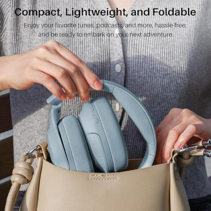 TOZO Hybrid Active Noise Cancelling Headphones, Hi Res Audio - color: Blue