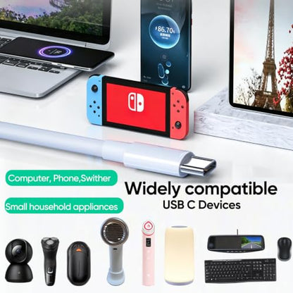 USB-C to USB-C Cable 3FT 20-Pack, USBC Cable Fast Charging & Data & Carplay - color: White, size: 3FT