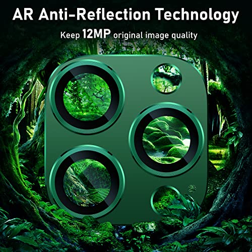 UniqueMe for iPhone 13 Pro/13 Pro Max Camera Lens Protector-Alpine Green - color: Alpine Green