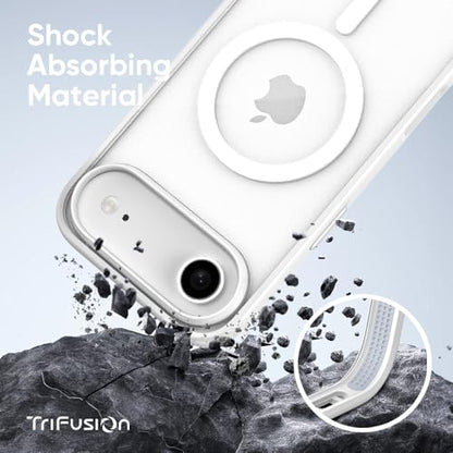 FLOLAB Surtect Tri-Fusion Magnetic for iPhone 17 Air Case Protective Slim Design Magsafe Compatible Military Grade - White Clear - color: White Clear, size: iPhone 17 Air
