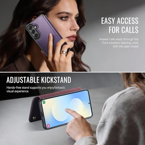 for Galaxy S26 Slim Wallet Case Compatible with Magsafe, Purple - color: Purple, size: Galaxy S26
