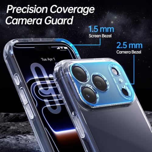 WXR for iPhone 17 Pro Case Clear, Anti-Yellowing, Soft TPU, 6.3" - size: for iphone 17 Pro Case