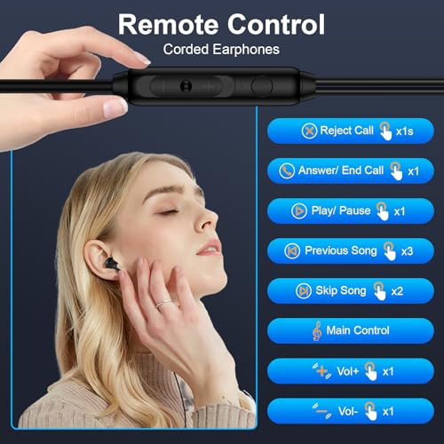 Pixel Wired Earbuds USB C for Google Pixel 11 Pro,10a,10 Pro XL/Fold,10,9a - color: Black