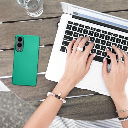 kwmobile Case Compatible with Samsung Galaxy S25 Edge Case - Soft Slim Metallic TPU Silicone Cover - Dark Metallic Green - color: dark metallic green, size: Galaxy S25 Edge