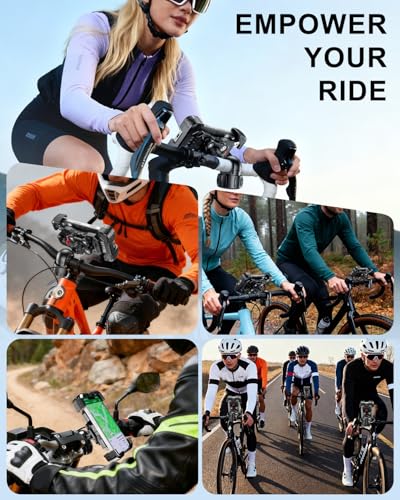 Motorcycle Phone Mount with Vibration Dampener for 4.7-7.2" Phone - color: Knob Base