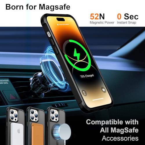 360°Magnetic Swivel Ring for iPhone 14 pro case-Black - color: Black, size: iPhone 14 Pro