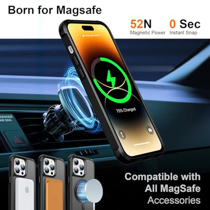 360°Magnetic Swivel Ring for iPhone 14 pro case-Black - color: Black, size: iPhone 14 Pro