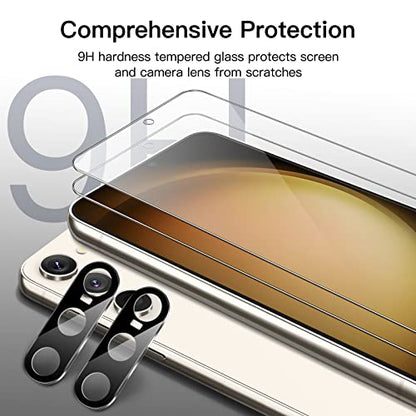 JETech Screen Protector for Galaxy S23, with Camera Lens Protector, 2+2Pack - size: Galaxy S23