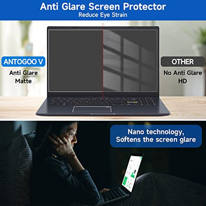 2 Pack 15.6 inch (1920x1080P) Laptop Blue Light Screen Protector, Eye Protection Anti-Scratch and Anti-Glare Screens for Laptops 15.6’’ with 16:9 Aspect Ratio - size: 15.6 inch