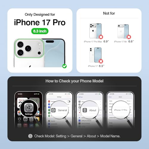 SkyEagle Compatible with MagSafe iPhone 17 Pro Case Wallet,Black | Magnetic Clasp,RFID Blocking,PU Leather,Flip Folio Shockproof Phone Cover,with Credit Card Slots & Kickstand for Men & Women - color: Black, size: iPhone 17 Pro - 6.3"