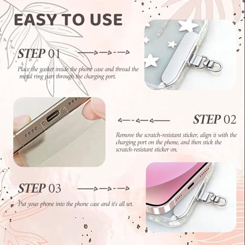Phone Wrist Strap Phone Charm Strap Metal Phone Chain Tab Welding Process not Easy to Break - color: Flat Cat Paw